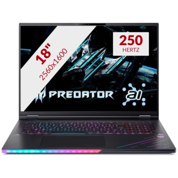 3120992 Acer Predator Helios 18 AI PH18-73-95WR 18'' Copilotplus gaming laptop